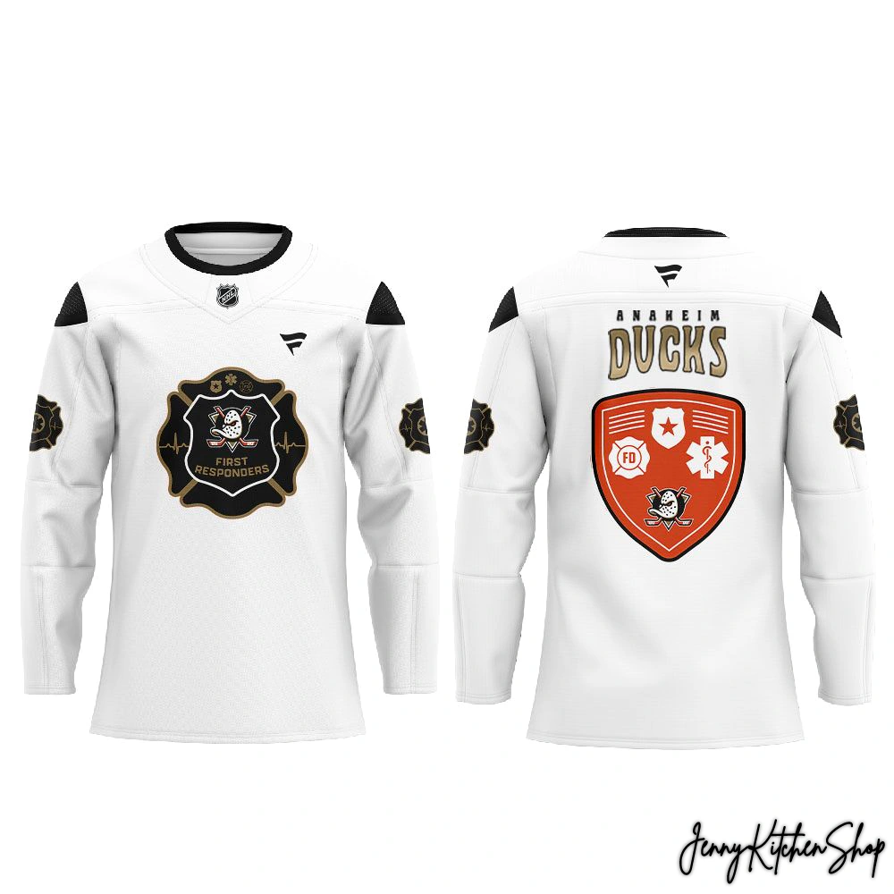 Anaheim Ducks 2026 First Responders Night Hockey Hockey Jersey