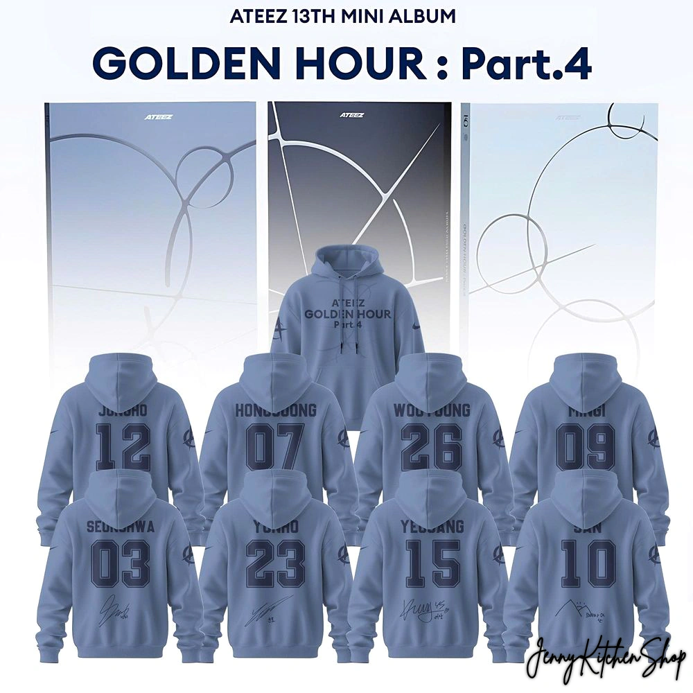 ATEEZ 13th Mini Album Golden Hour 2026 Limited Hoodie