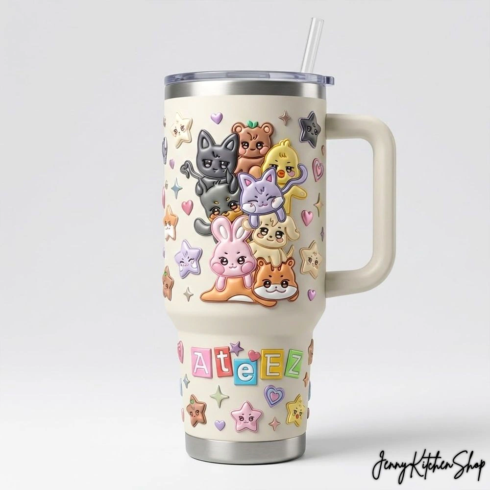 Ateez Beautiful Chibi Teams 2026 Tumbler