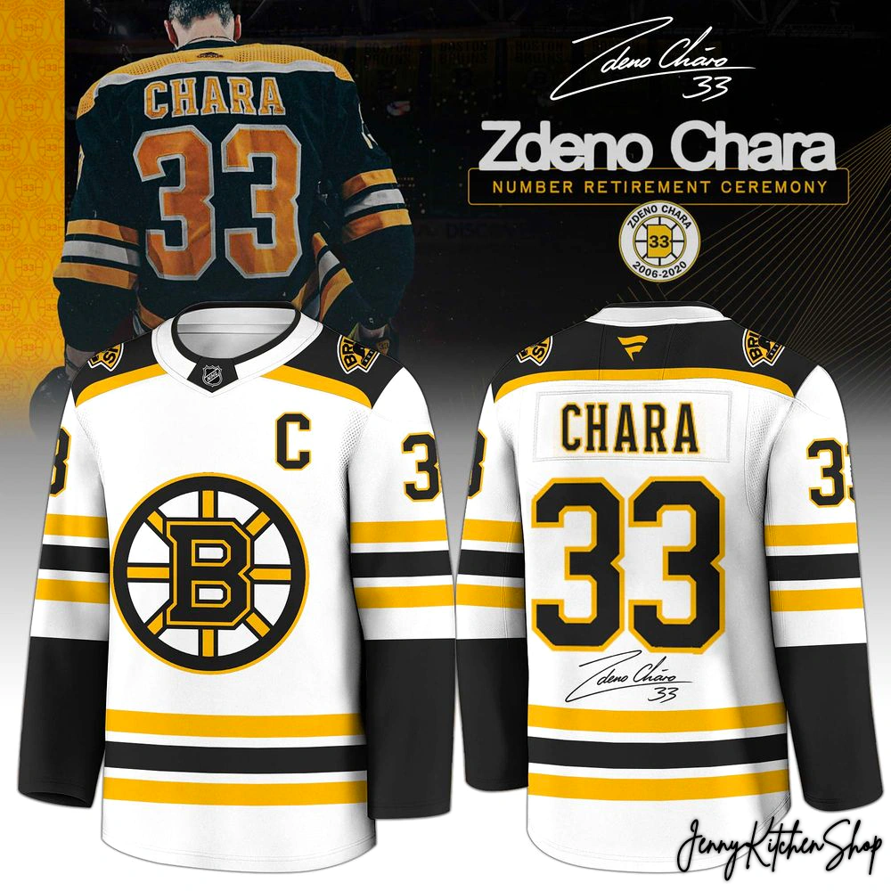 Boston Bruins Honor Legend 33 Zdeno Chara Signature Jersey