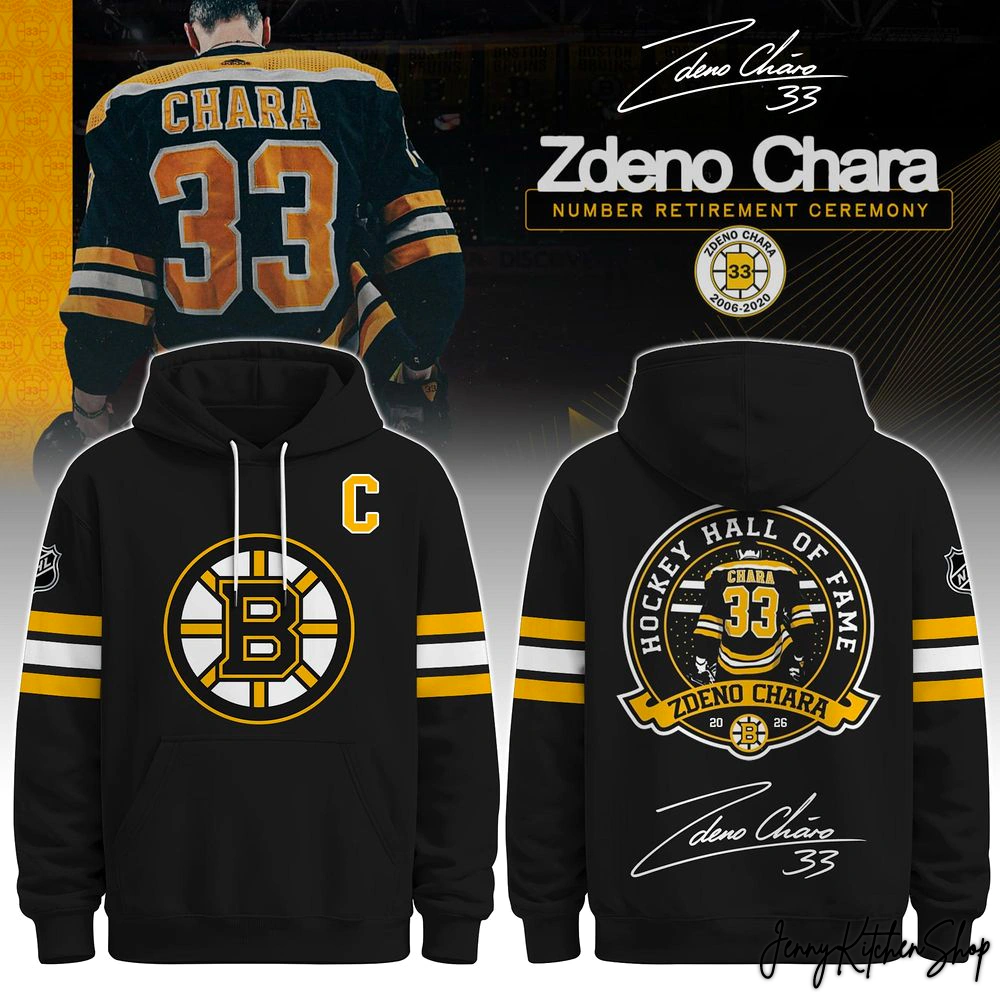 Boston Bruins Honor Legend No 33 Zdeno Chara Limited Hoodie