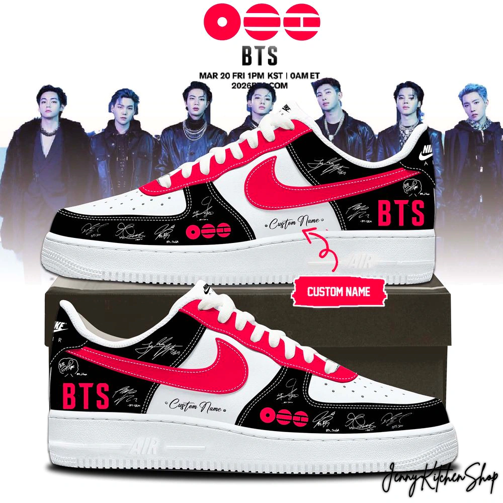 BTS The 5th Album Release Limited Edition Signature Custom Sneakers BTS The 5th Album Release Limited Edition Signature Custom Sneakers
