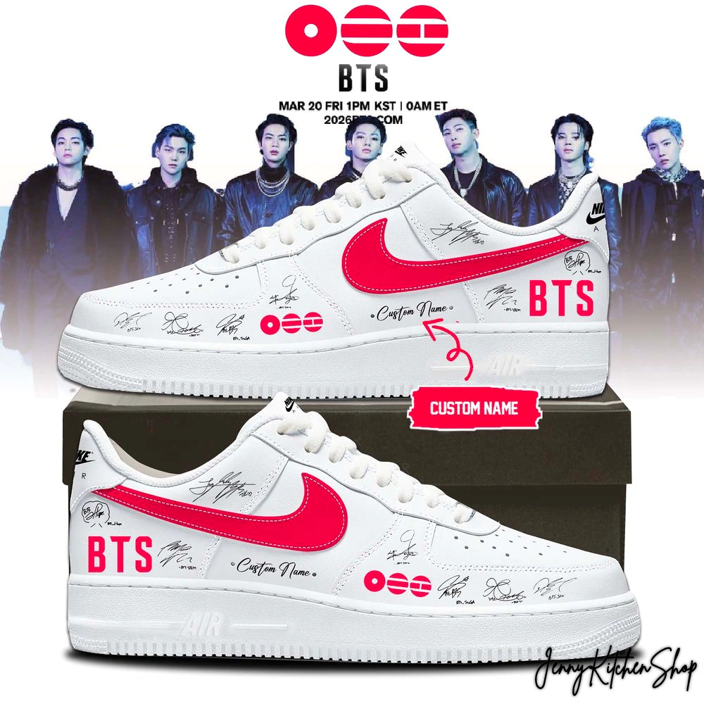 BTS The 5th Album Release Limited Edition Signature Custom Sneakers