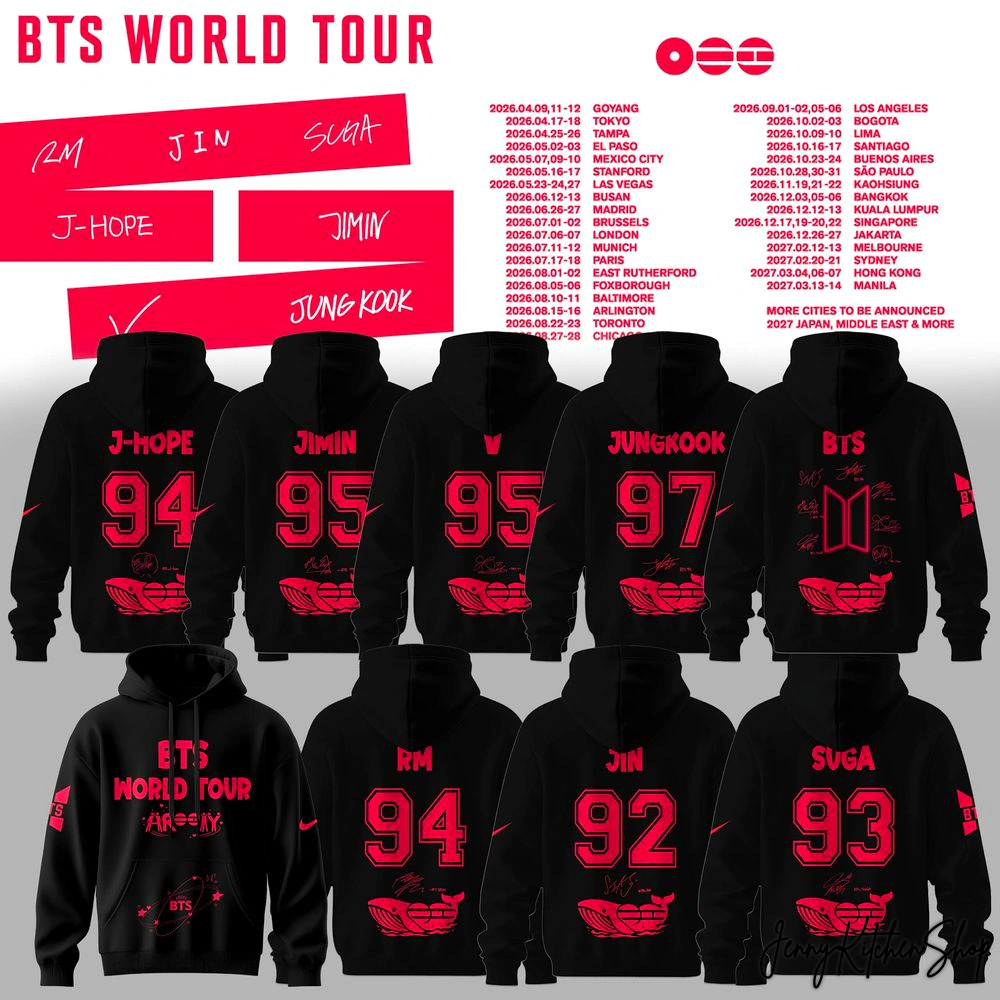 BTS World Tour 2026 For Fans Limited Hoodie
