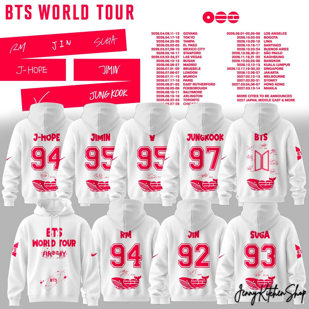 BTS World Tour 2026 For Fans Limited Hoodie