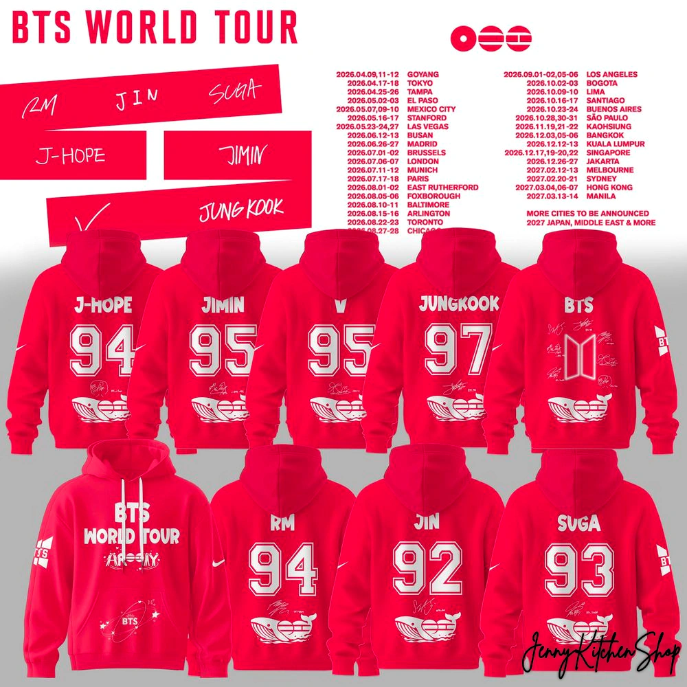 BTS World Tour 2026 For Fans Limited Hoodie
