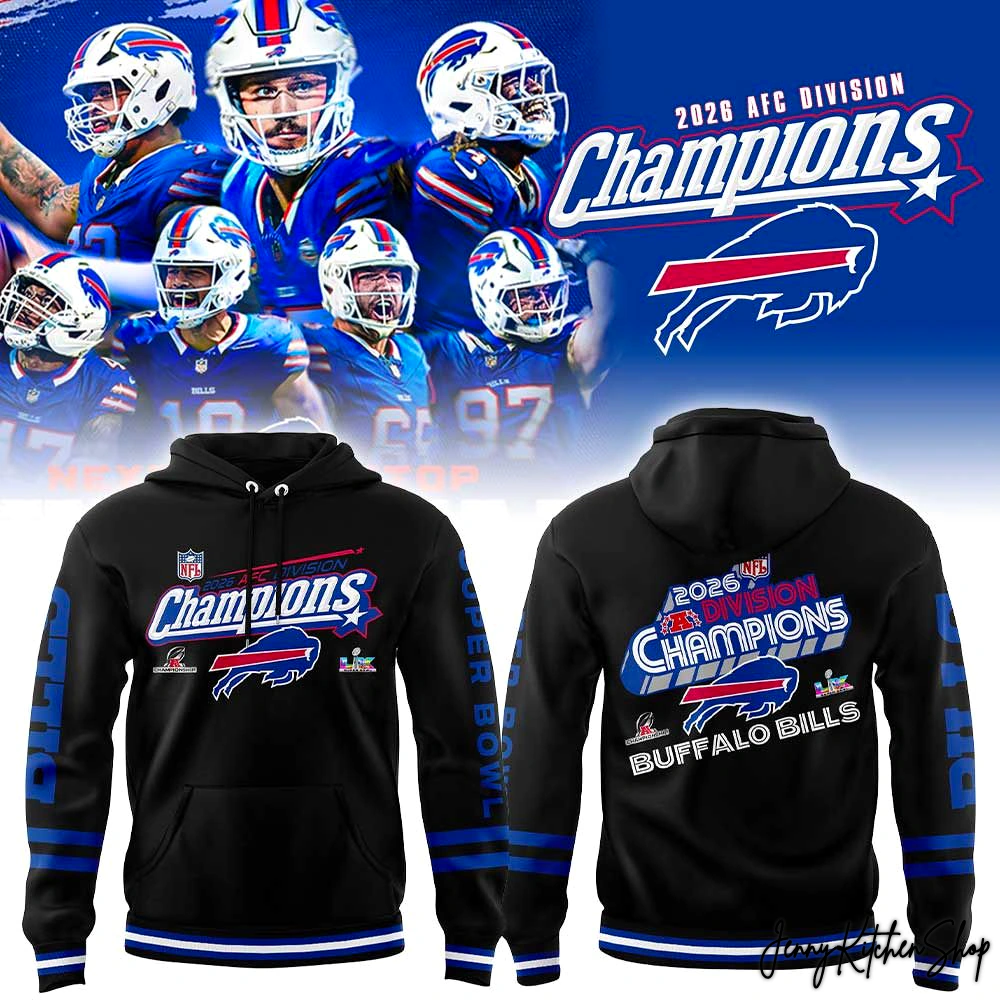 Buffalo Bills 2026 AFC Division Champions Collection Hoodie