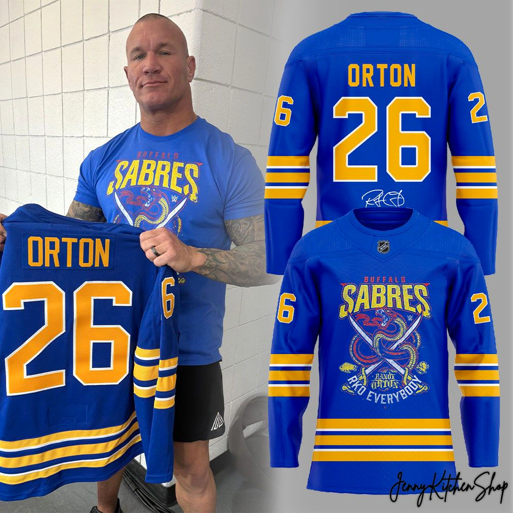 Buffalo Sabres x Randy Orton Limited 26 Orton Hockey Jersey Buffalo Sabres x Randy Orton Limited 26 Orton Hockey Jersey