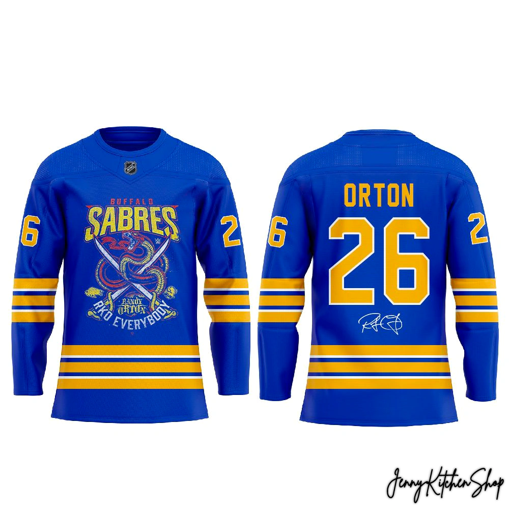 Buffalo Sabres x Randy Orton Limited 26 Orton Hockey Jersey