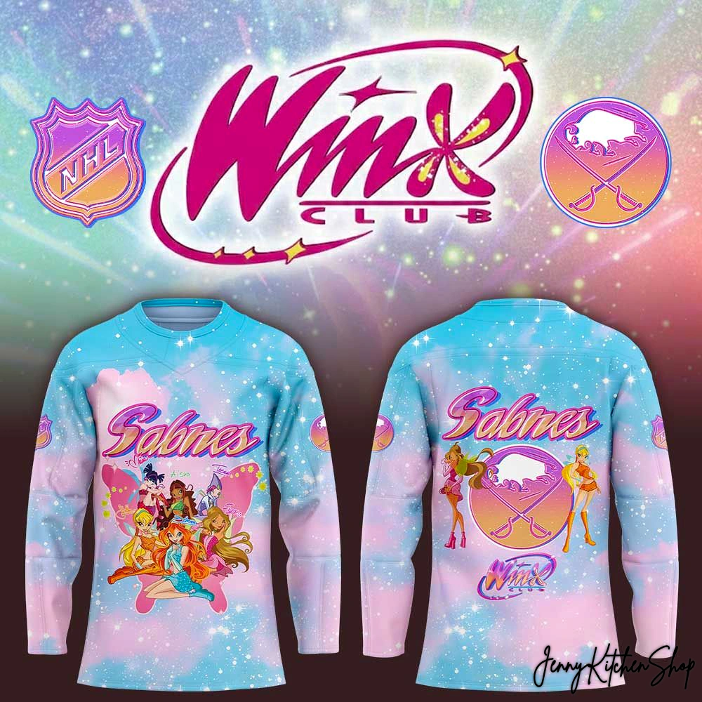 Buffalo Sabres x Winx Club 2026 Beautiful Hockey Jersey