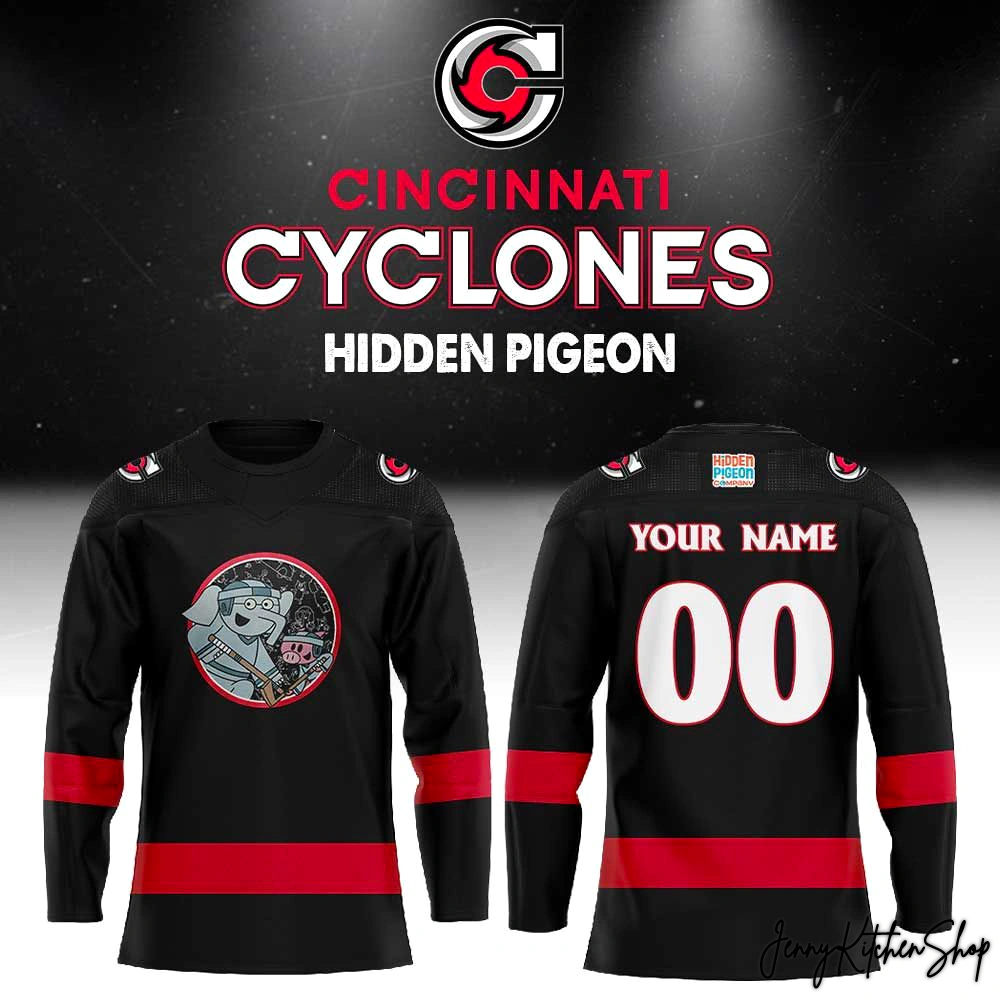 Cincinnati Cyclones 2026 Hidden Pigeon Special Jersey Cincinnati Cyclones 2026 Hidden Pigeon Special Jersey