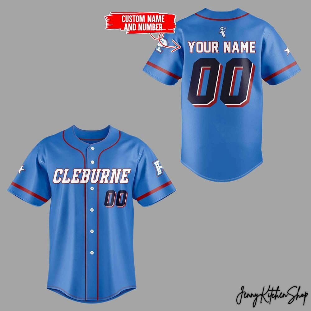 Cleburne Railroaders 2026 Custom Baseball Jersey
