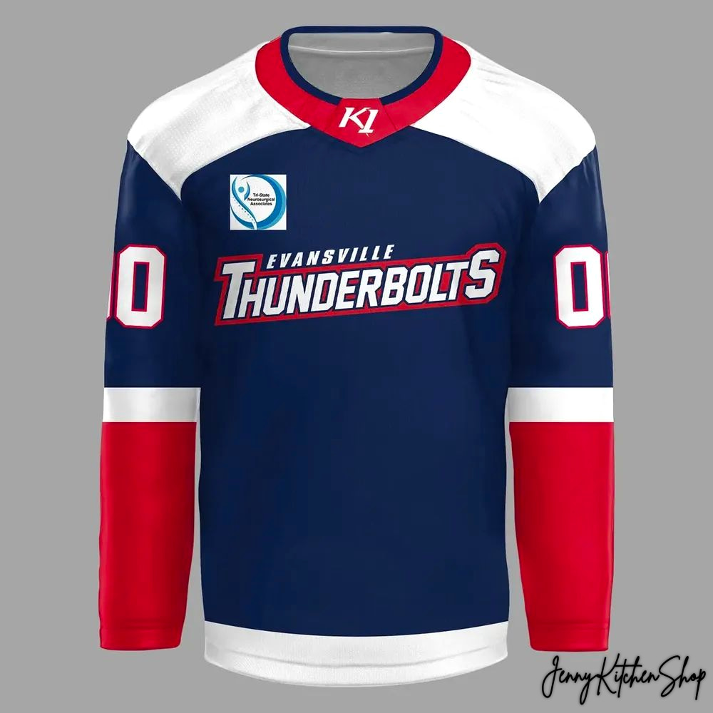 Evansville Thunderbolts 2026 New Hockey Jersey