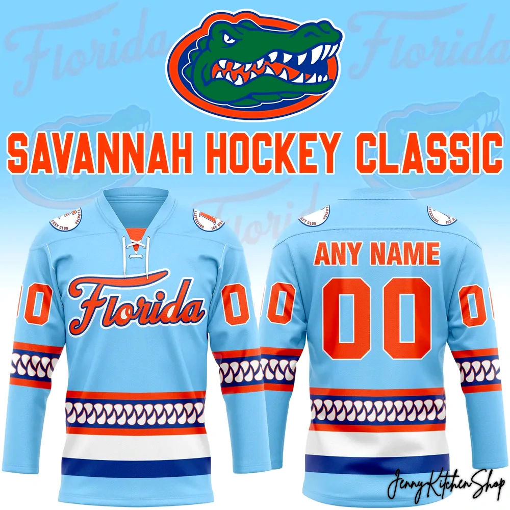 Florida Gators 2026 Savannah Hockey Jersey Florida Gators 2026 Savannah Hockey Jersey