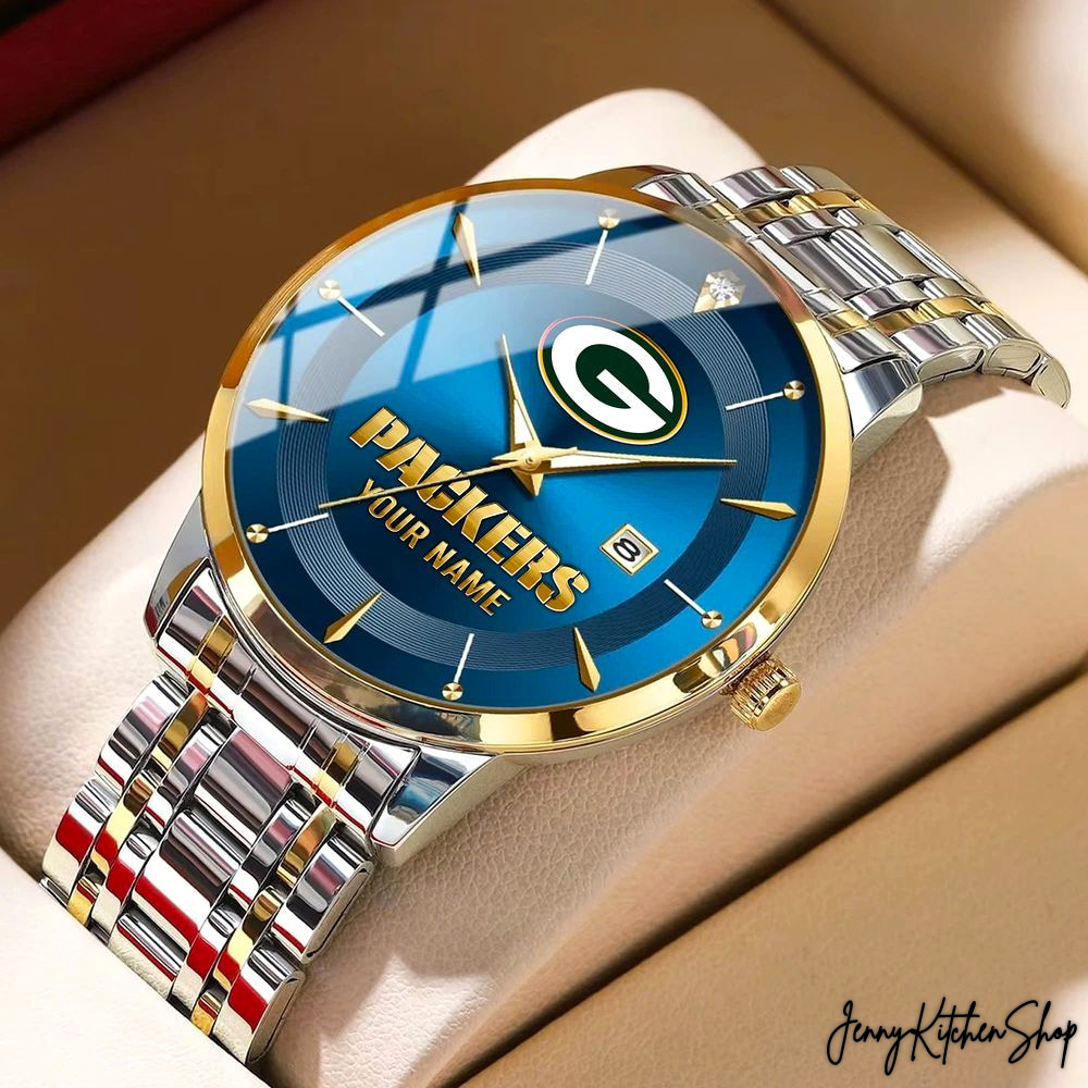 Green Bay Packers Custom Name Men Fashion Watch Green Bay Packers Custom Name Men Fashion Watch