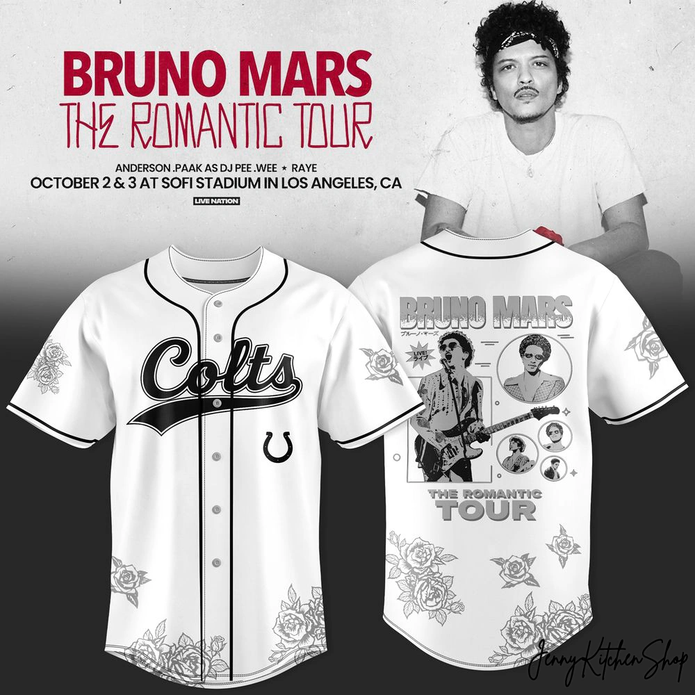 Indianapolis Colts x Bruno Mars 2026 Romaric Tour Jersey