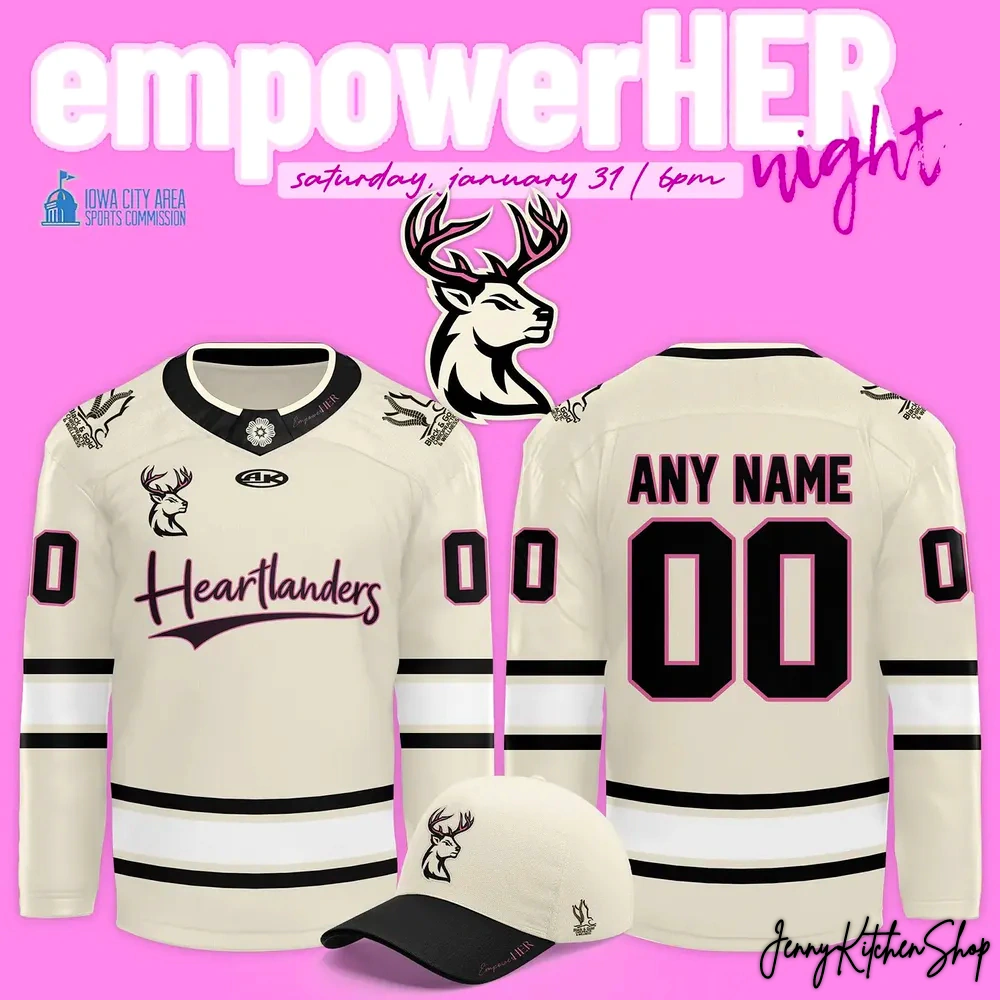 Iowa Heartlanders EmpowerHer Night 2026 Jersey