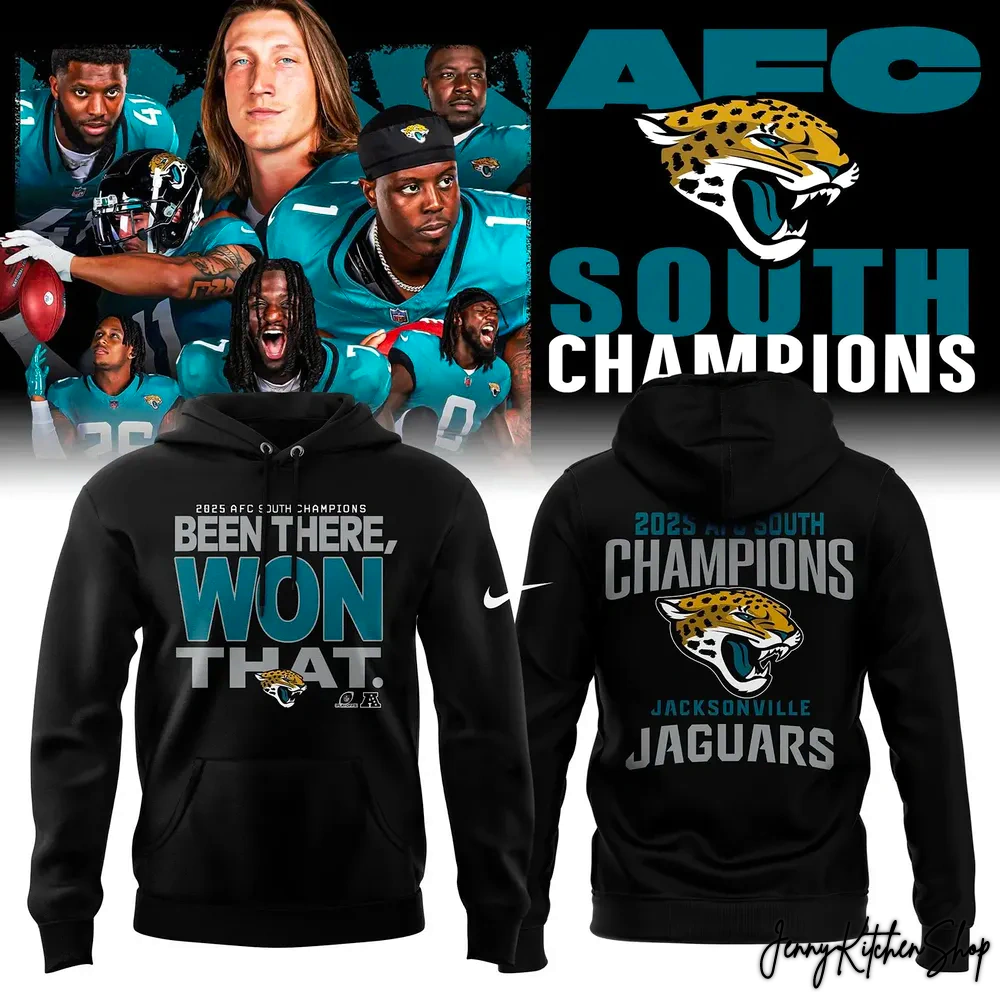 Jacksonville Jaguars 2025 AFC EAST Division Champions Hoodie