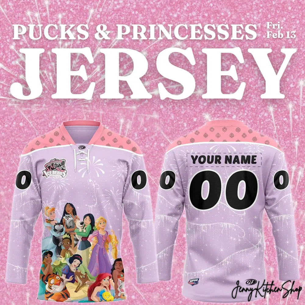 Knoxville Ice Bears Pucks & Princesses 2026 Hockey Jersey Knoxville Ice Bears Pucks & Princesses 2026 Hockey Jersey