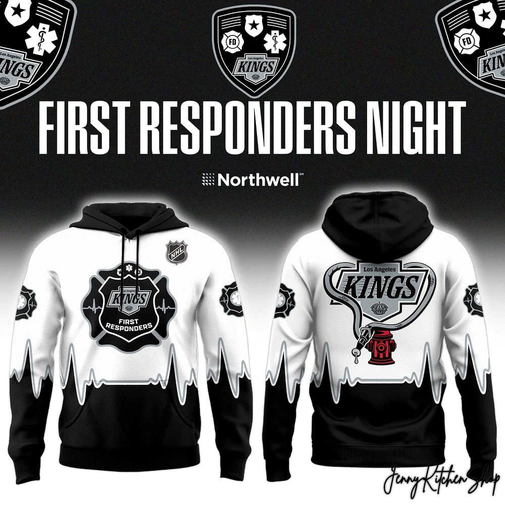 Los Angeles Kings 2026 First Responders Night Hoodie