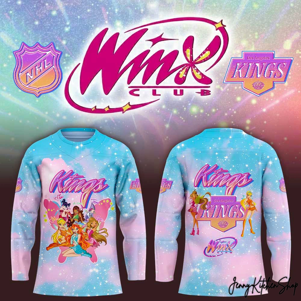 Los Angeles Kings x Winx Club 2026 Beautiful Hockey Jersey