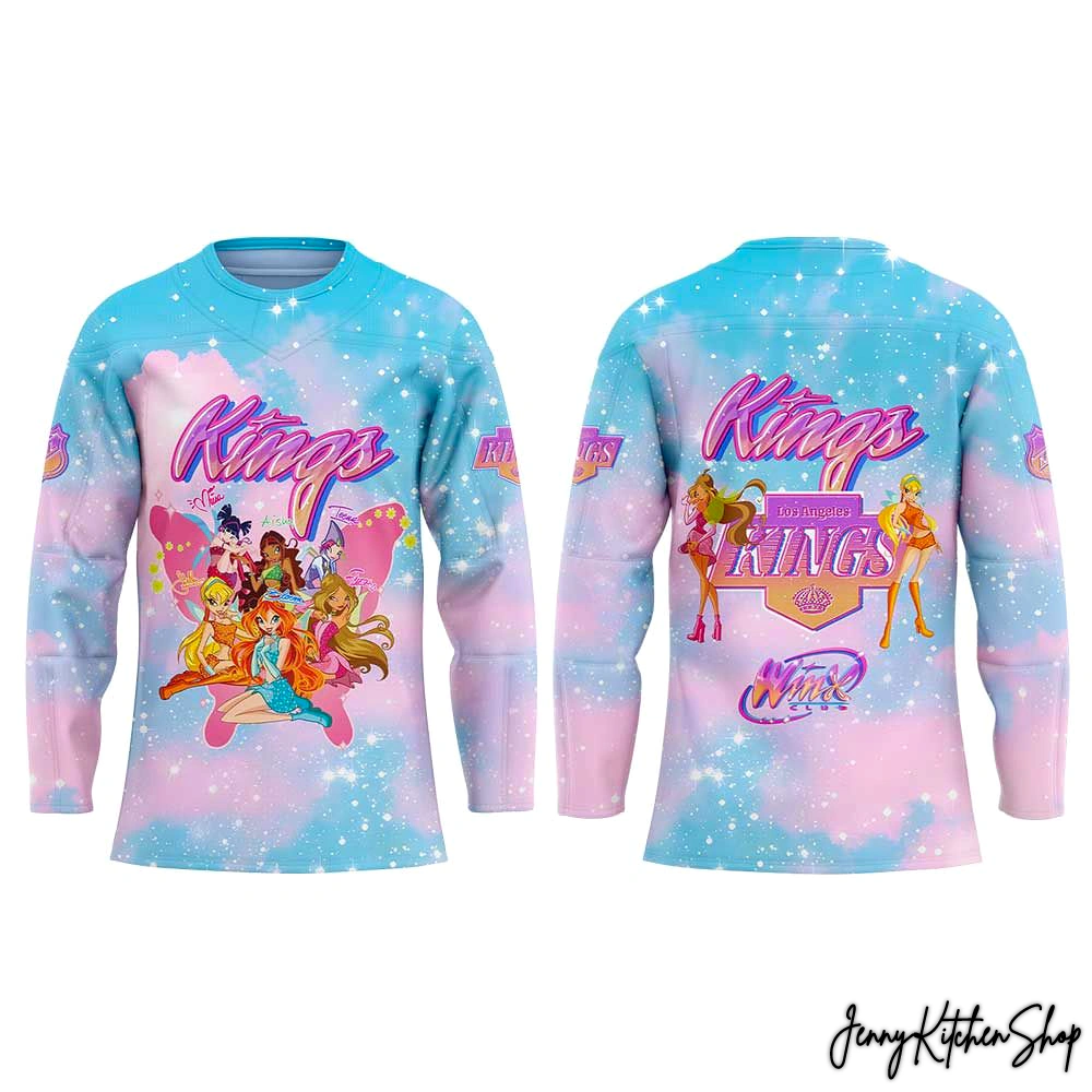 Los Angeles Kings x Winx Club 2026 Beautiful Hockey Jersey