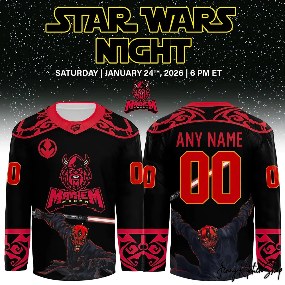 Macon Mayhem x 2026 Star Wars Night Jersey Macon Mayhem x 2026 Star Wars Night Jersey