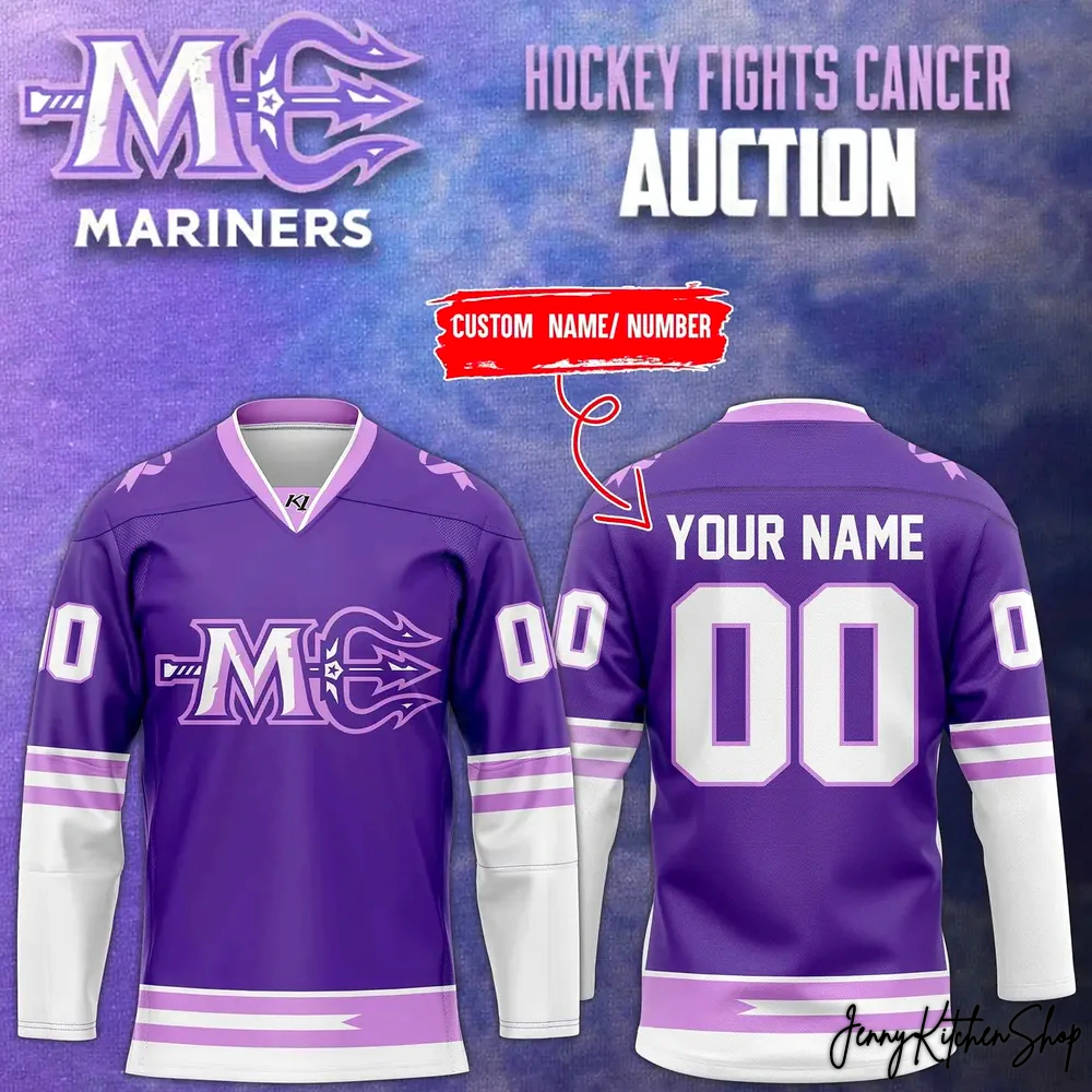 Maine Mariners 2026 Fights Cancer Hockey Jersey