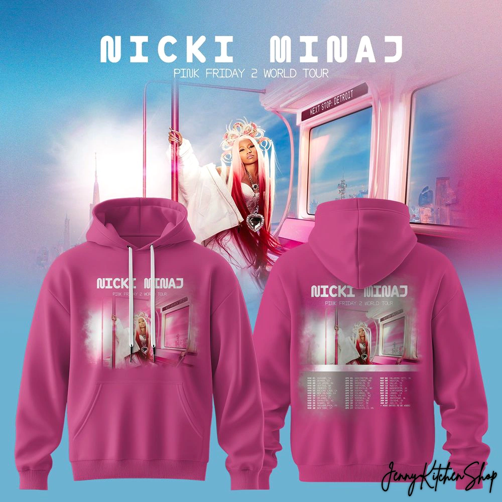 Nicki Minaj 2026 Pink Friday 2 World Tour Hoodie
