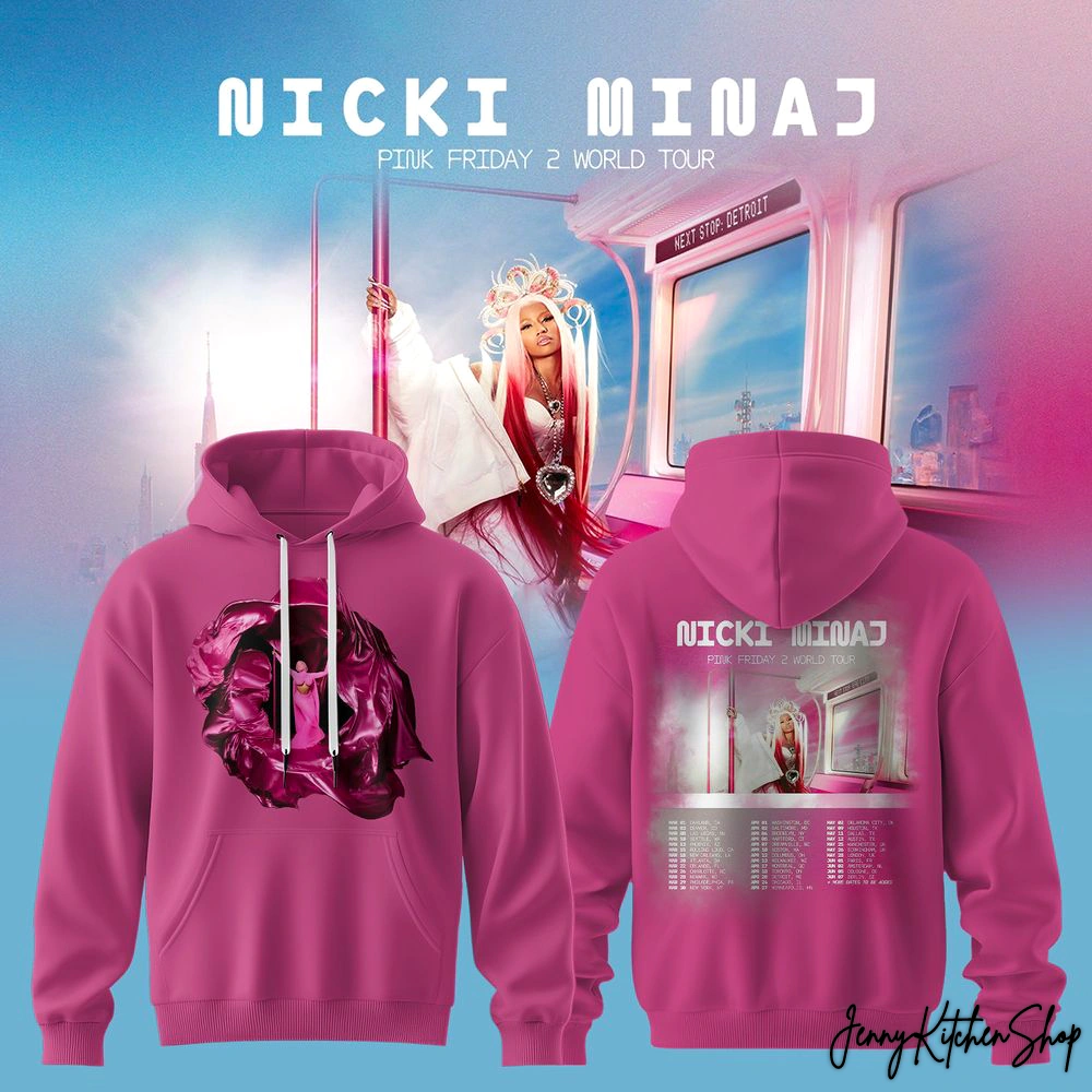 Nicki Minaj 2026 Pink Friday 2 World Tour Hoodie