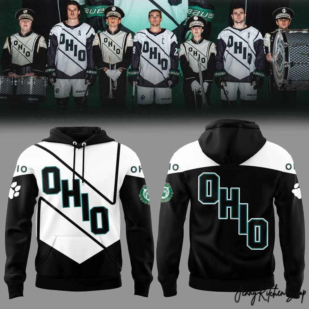 Ohio Bobcats Hockey Tribute To Marching 110 Special 2026 Hoodie