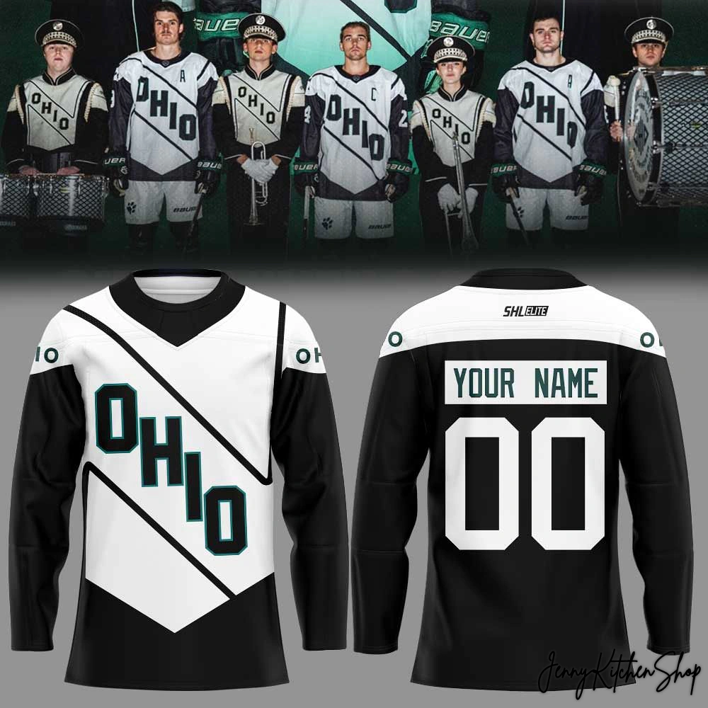 Ohio Bobcats x Marching 100 Special 2026 Hockey Jersey