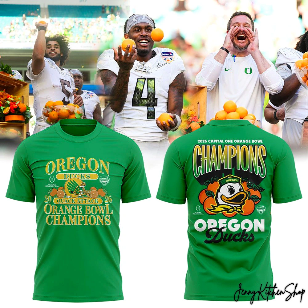 Oregon Ducks Orange Bowl Champions 2026 Limited Shirt, Hoodie
