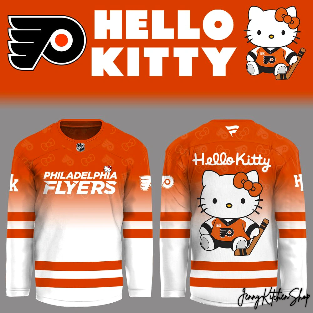 Philadelphia Flyers x Hello Kitty 2026 Hockey Jersey