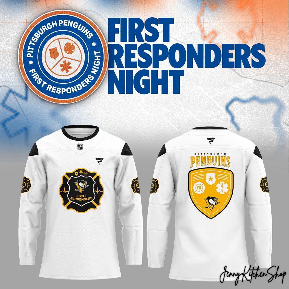 Pittsburgh Penguins 2026 First Responders Night Hockey Hockey Jersey