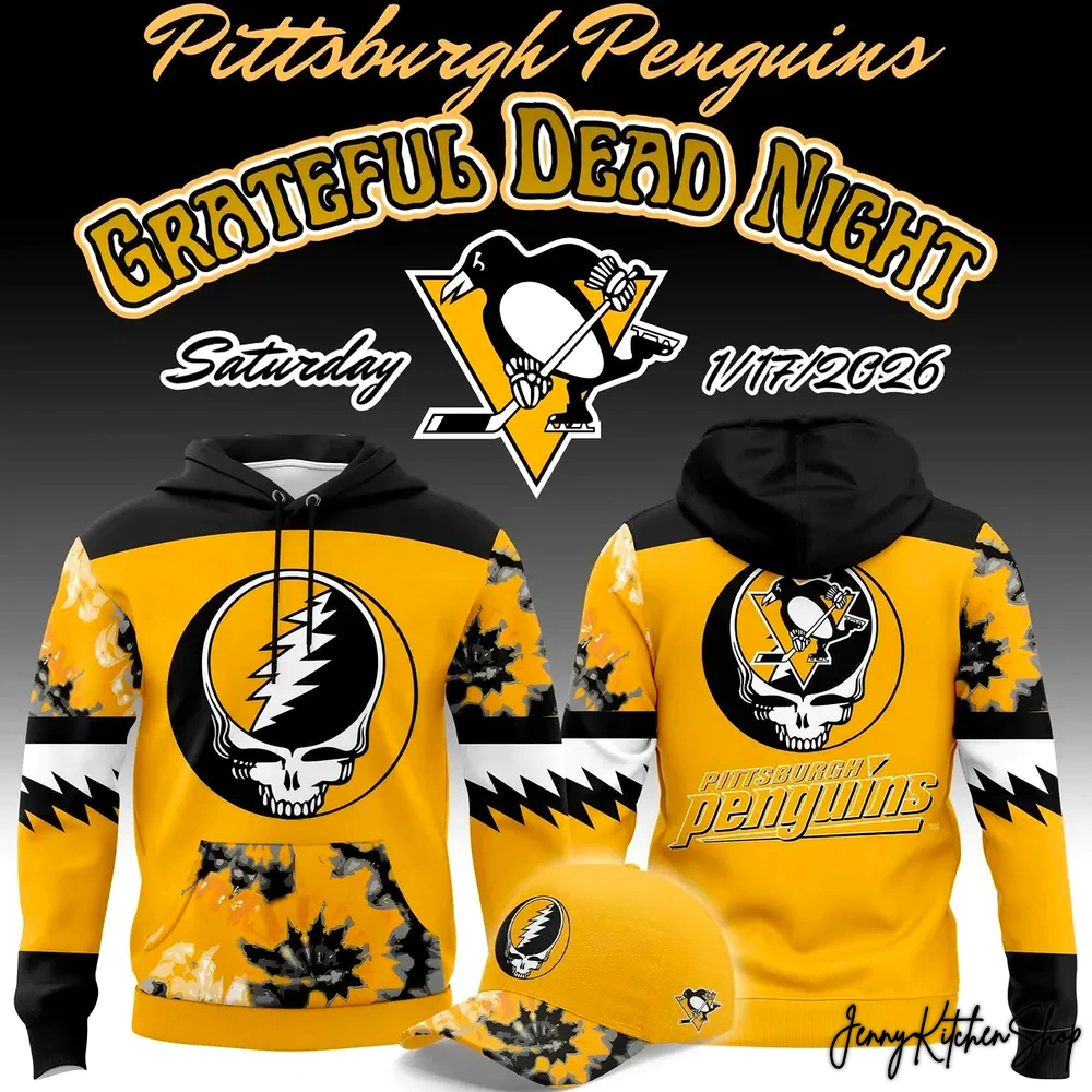 Pittsburgh Penguins 2026 Grateful Dead Limited Hoodie Pittsburgh Penguins 2026 Grateful Dead Limited Hoodie