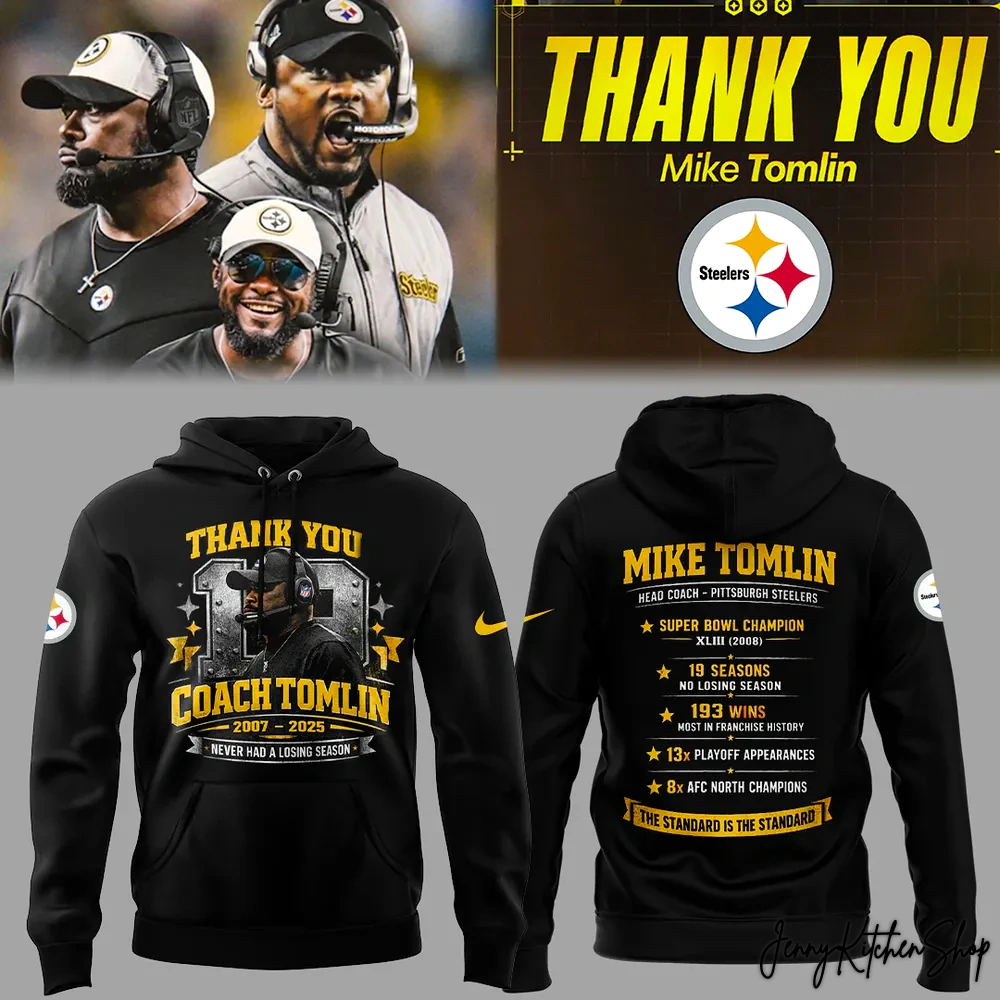 Pittsburgh Steelers Thank you Coach Mike Tomlin Hoodie