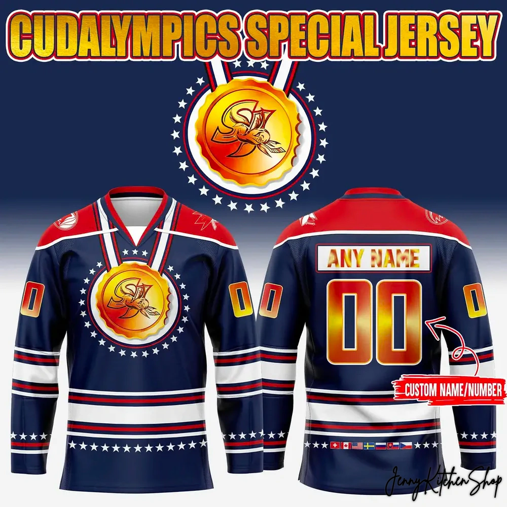San Jose Barracuda 2026 Cudalympics Hockey Jersey San Jose Barracuda 2026 Cudalympics Hockey Jersey