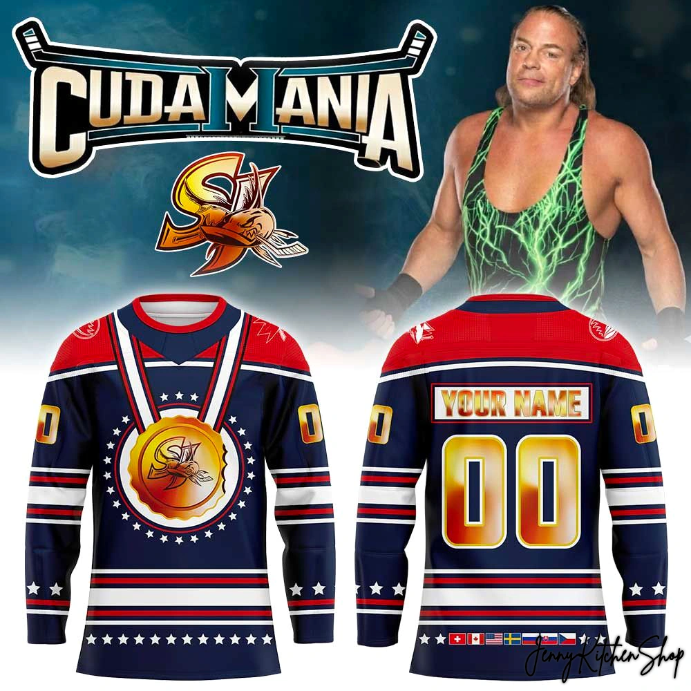 San Jose Barracuda 2026 Cudalynpics Custom Hockey Jersey San Jose Barracuda 2026 Cudalynpics Custom Hockey Jersey