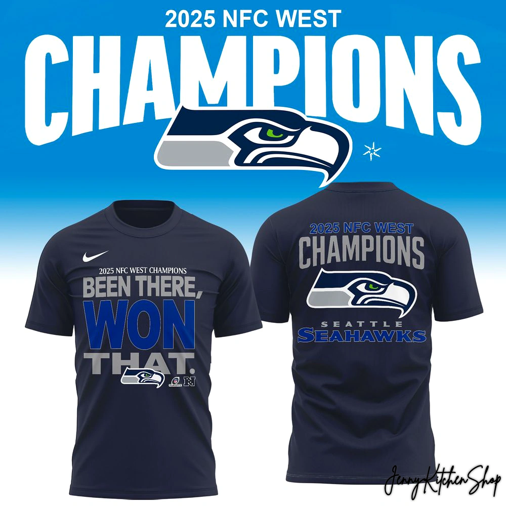 Seattle Seahawks 2025 NFC West Division 1 Champions Hoodie