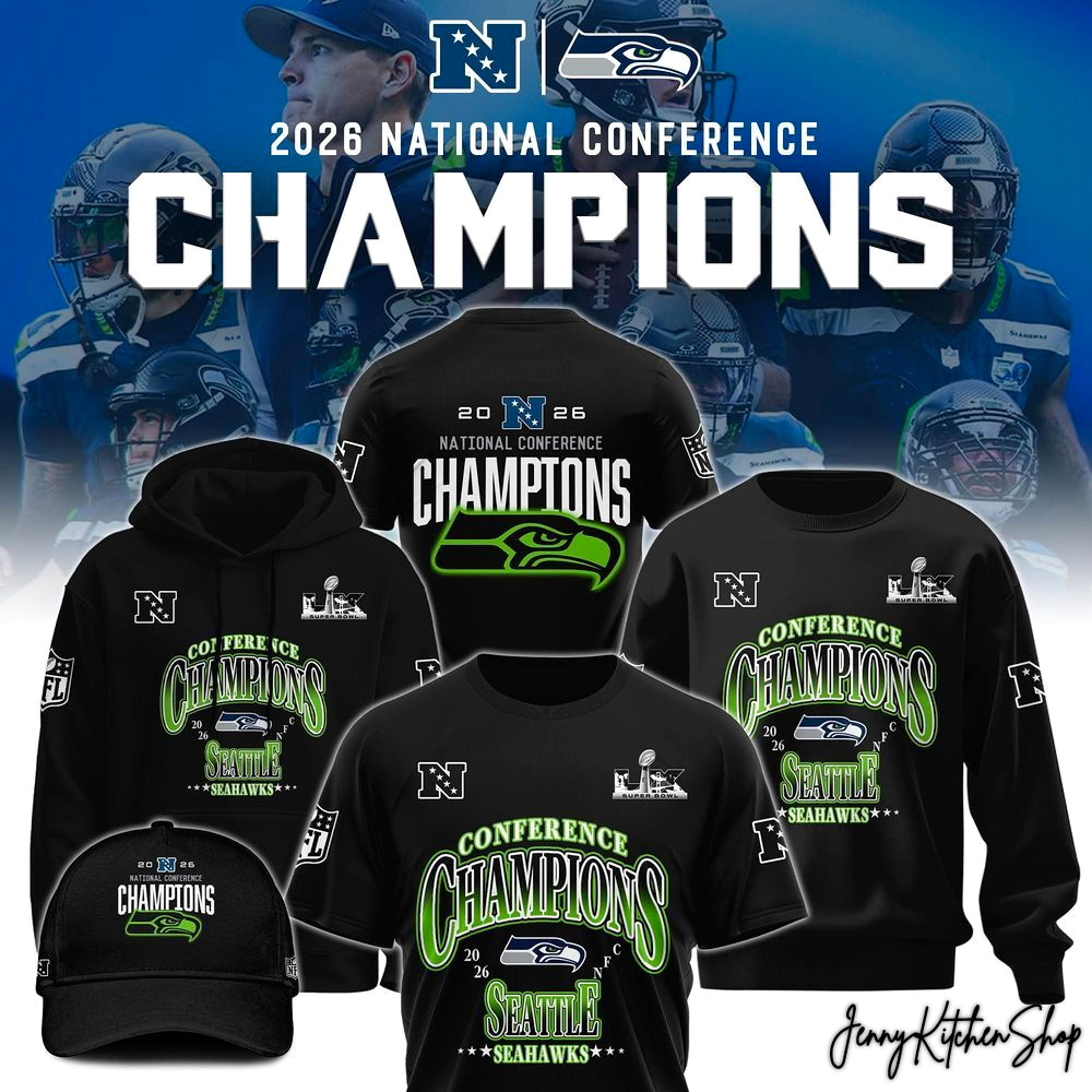 Seattle Seahawks 2026 NFC Champions Collection Hoodie Seattle Seahawks 2026 NFC Champions Collection Hoodie