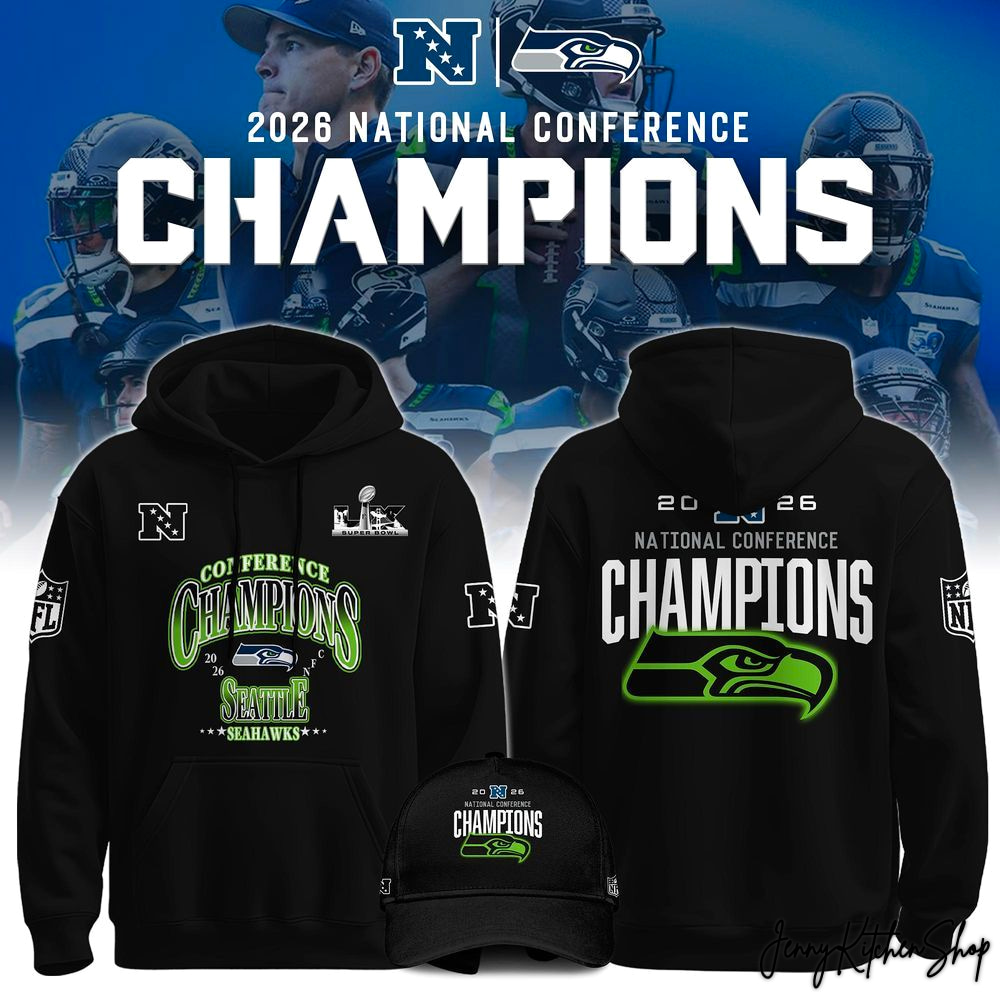 Seattle Seahawks 2026 NFC Champions Collection Hoodie