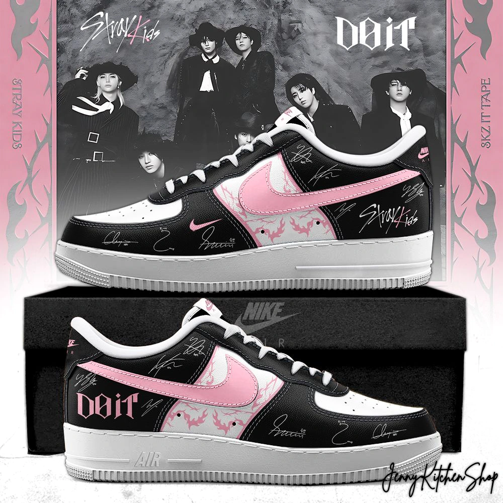 Stray Kids Do It Signature Teams Custom Air Force 1 Sneakers