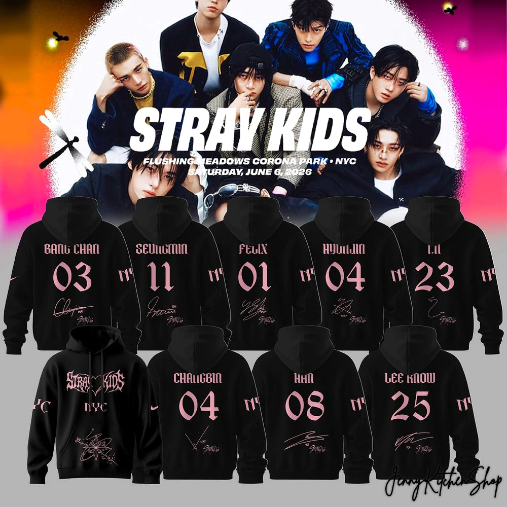Stray Kids NYC Governors Ball Music Festival 2026 Collection Hoodie