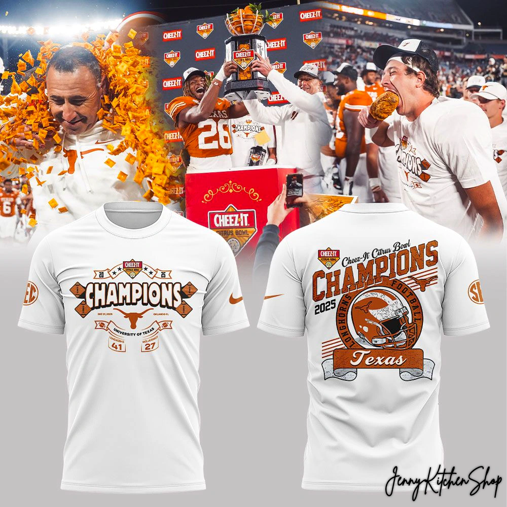 Texas Longhorns 2025 Cheez It Citrus Bowl Champions Shirt
