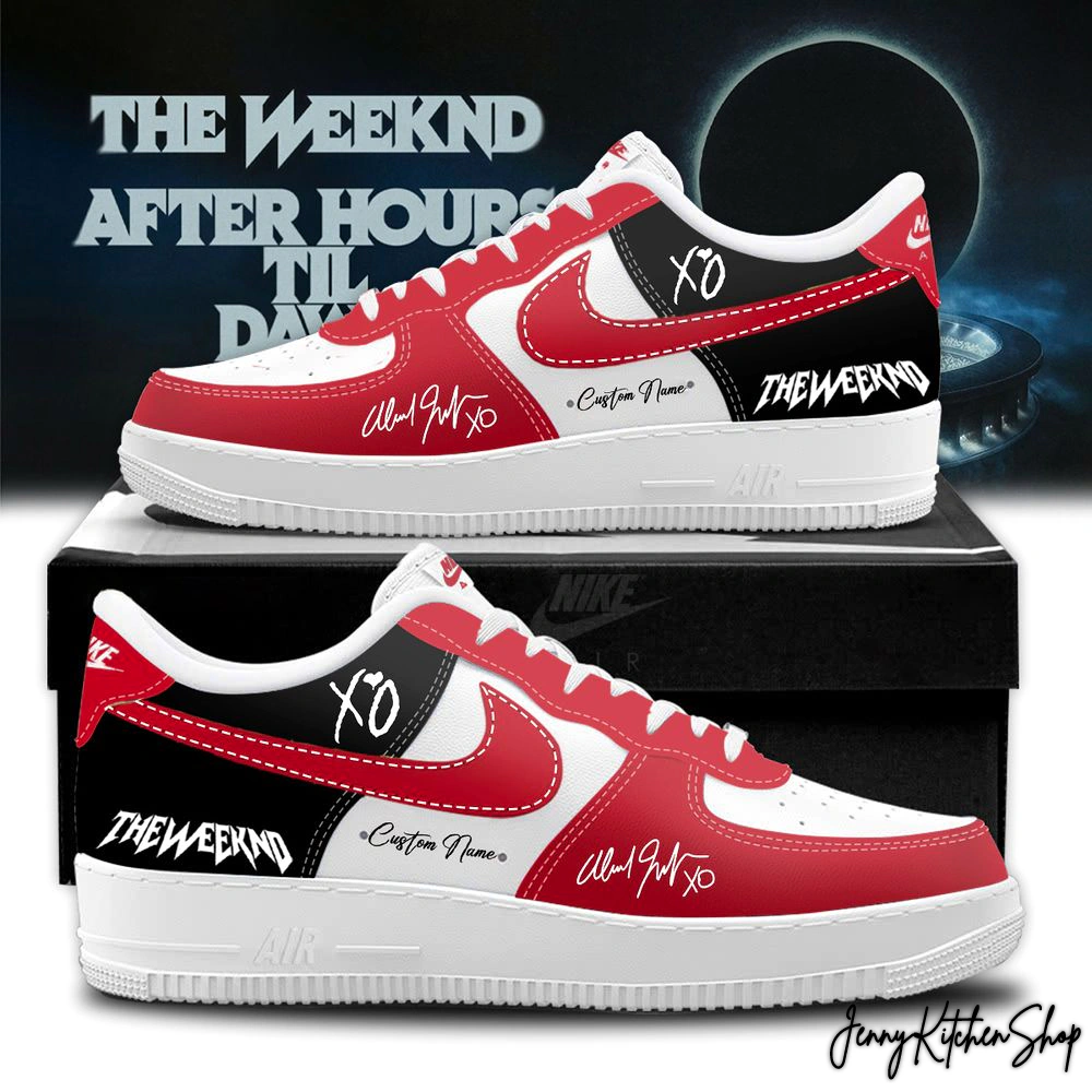 The Weeknd XO After Hours Till Dawn Tour Custom Shoes