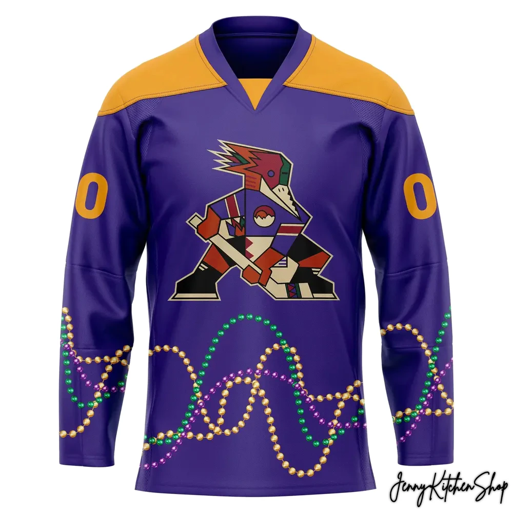 Tucson Roadrunners 2026 Mardi Gras Hockey Jersey