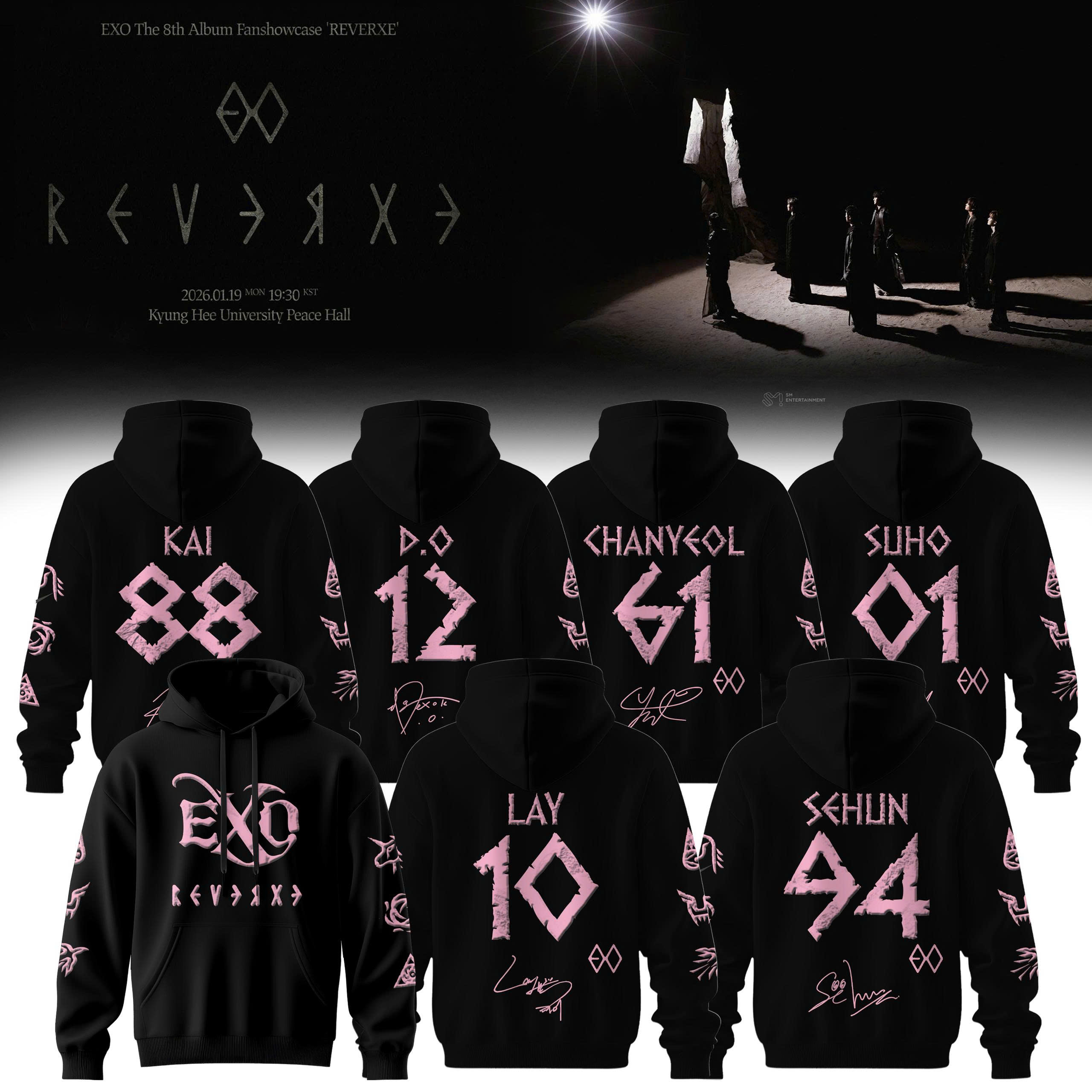 EXO REVERXE ポップアップ　中国限定　パーカーランダム　トレカ　ディオ EXO REVERXE ポップアップ 中国限定 パーカーランダム トレカ ディオ
