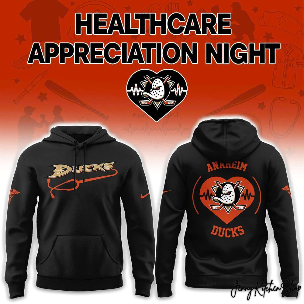 Anaheim Ducks Healthcare Appreciation Night 2026 Limited Hoodie