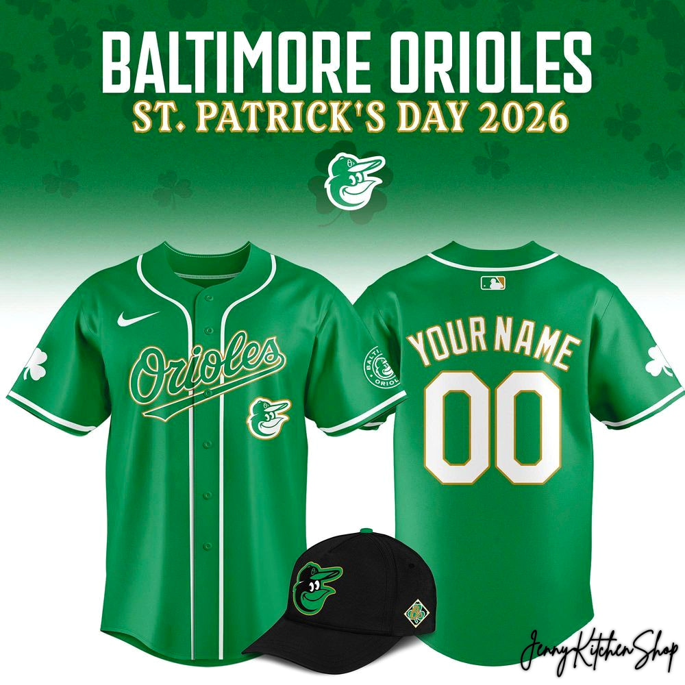 Baltimore Orioles 2026 St. Patrick’s Day Green Baseball Jersey